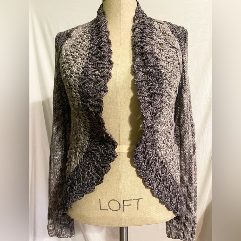 Chico's *Like New* Women's Gray Open-Front Cardigan | Size 0